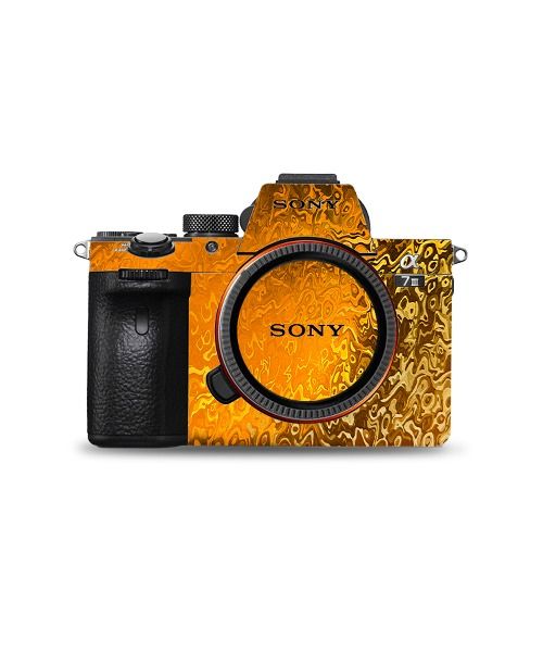 golden water ripple camera wrap